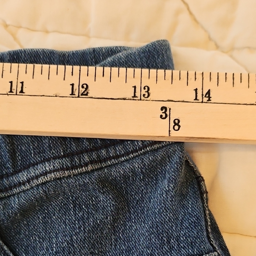 Time and Tru Dark Blue Pull Up Cropped Jeggings- Size M (8-10) - Picture 6 of 8